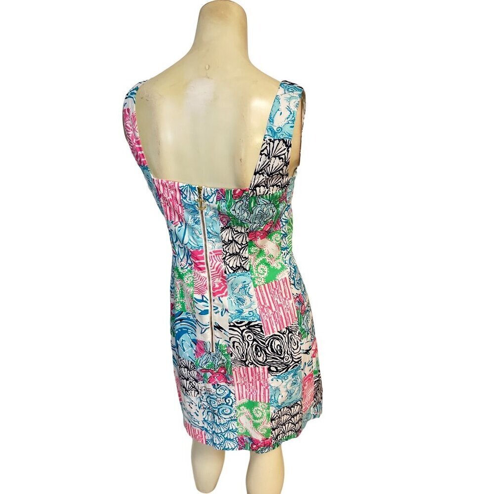 Lilly Pulitzer Idi Shift Patchwork Dress Size 0 - image 5
